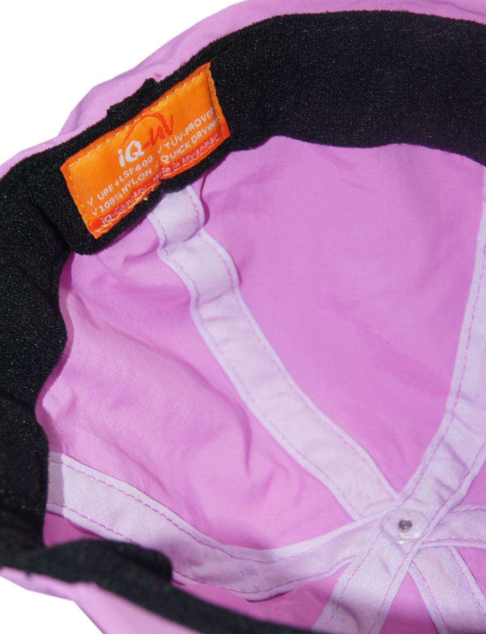 UV Kinder Cap mit Nackenschutz pink innen