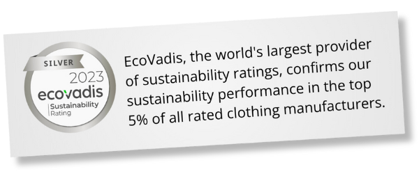 ecovadis about iQ UV protective clothing