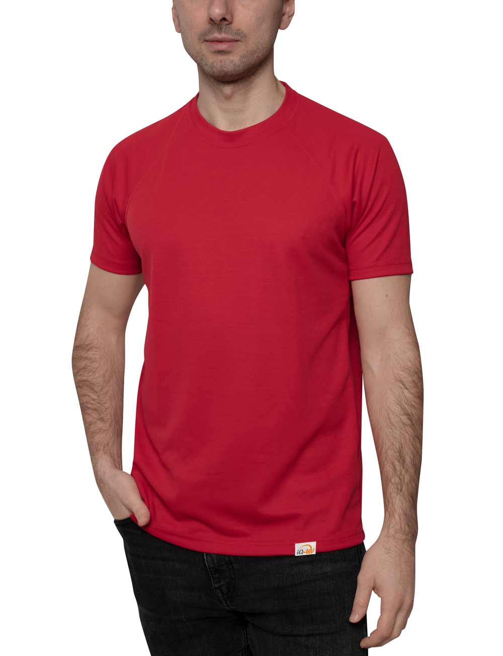 UV T-Shirt für Herren Outdoor Rundhals rot front