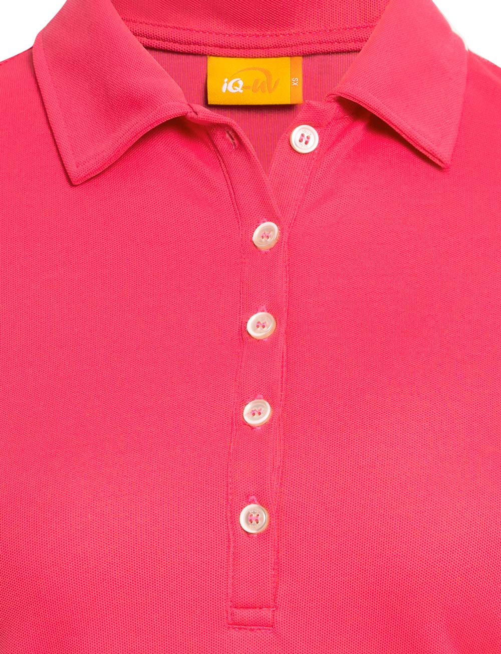 50+ Polo Shirt Damen raspberry close up