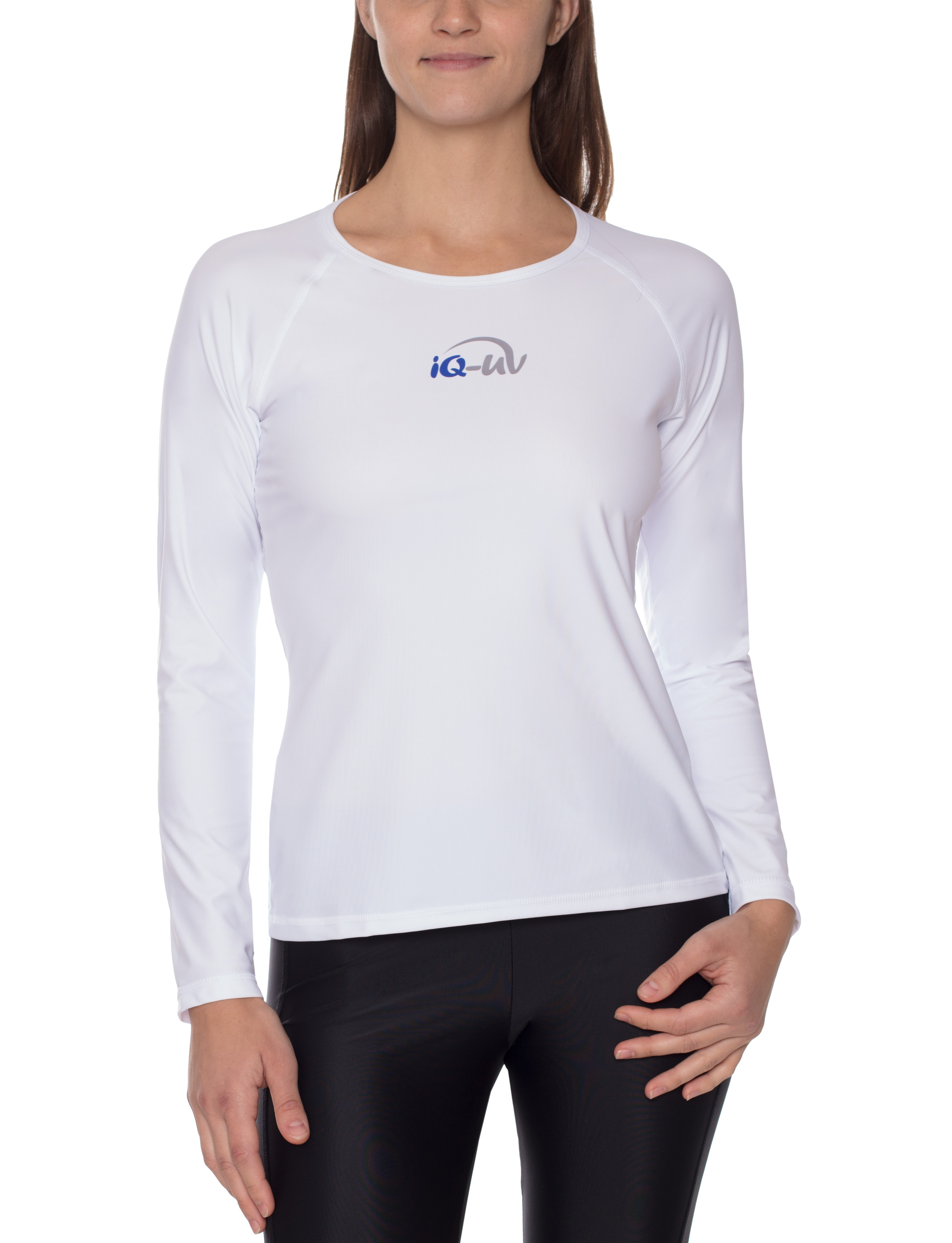 UV 300 Langarm Shirt regular fit Econyl aus recyceltem Material weiß