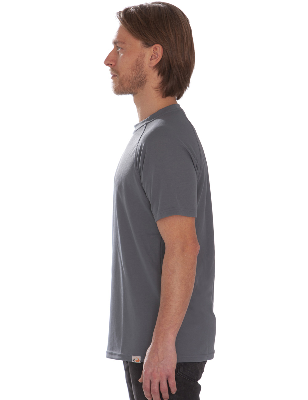 UV T-Shirt für Herren Outdoor Rundhals grau side