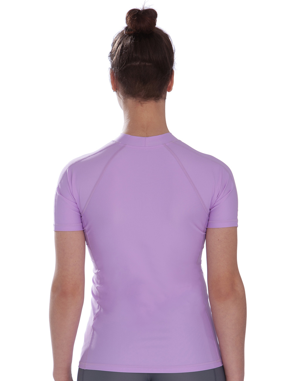 UV Damenshirt UV rashguard purple back
