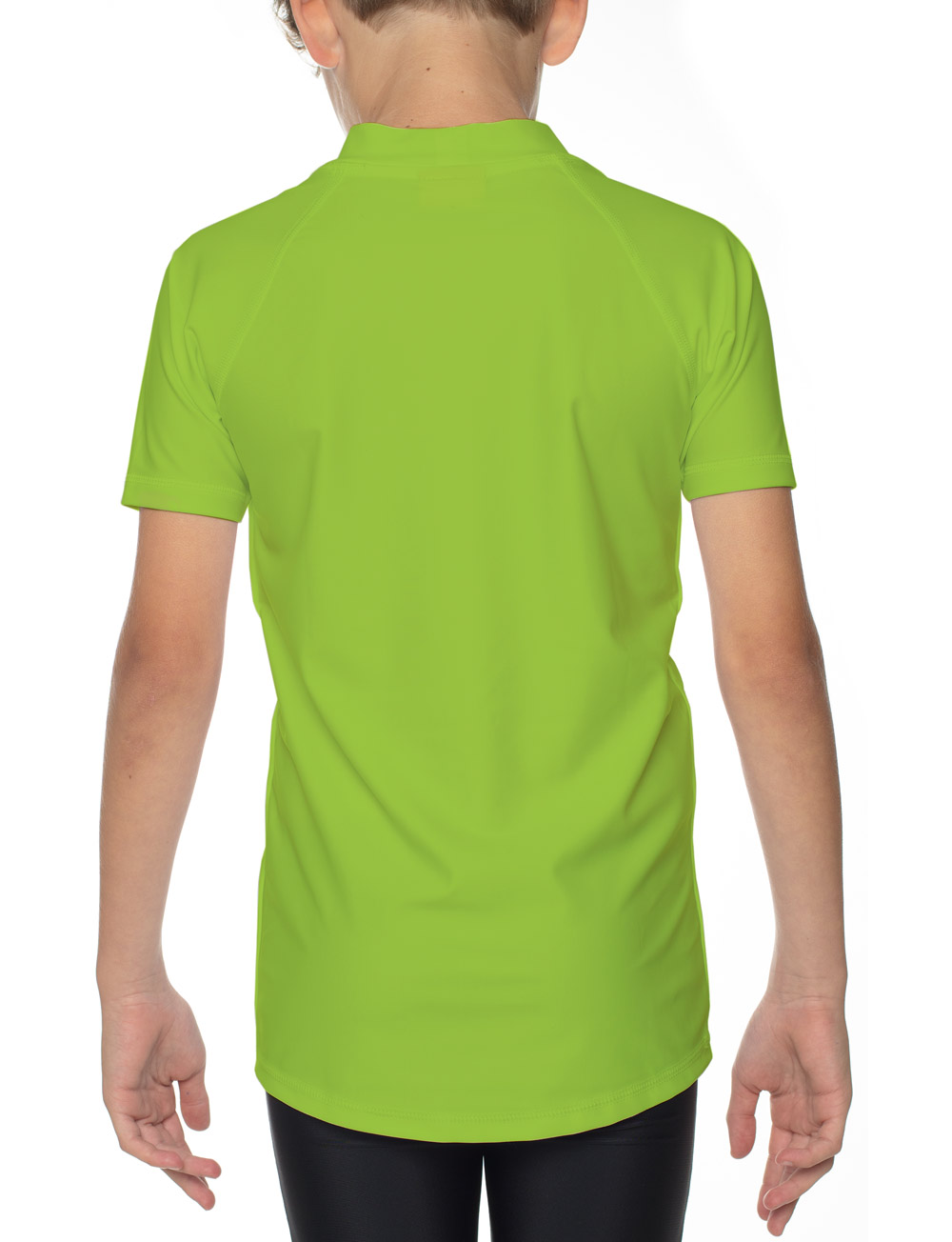UV Sonnenschutz T-Shirt elastisch UPF 50+ und TüV geprüft Kinder neon grün Piraten