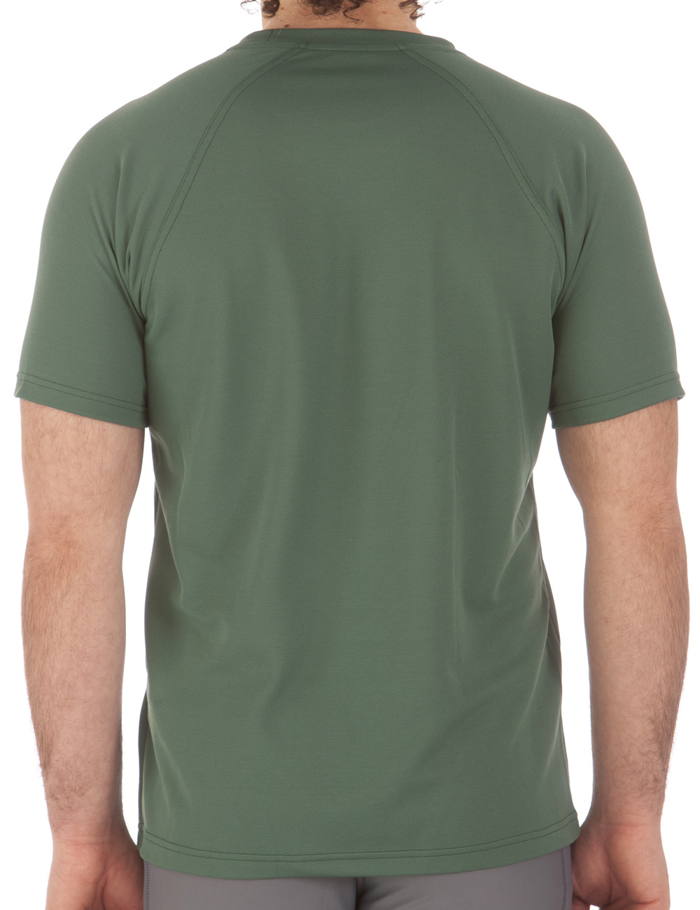 UV T-Shirt für Herren Outdoor Rundhals grün back