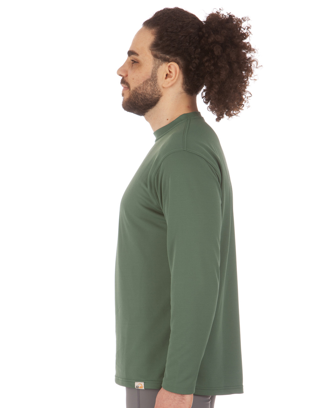Herren UV 50+ T-Shirt langarm grün outdoor side