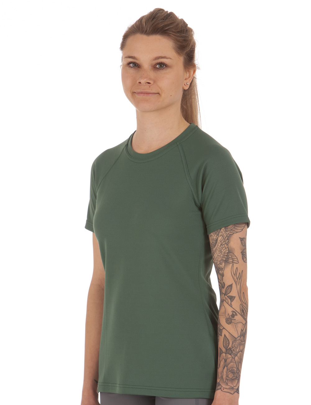 UV Schutz T-Shirt recycelt Damen grün 
