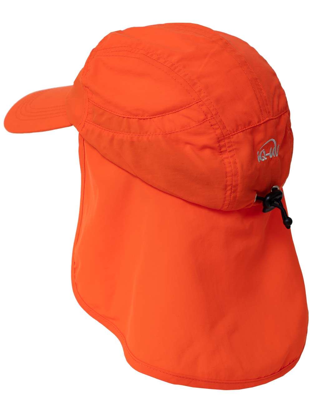 UV schutz kappe nackenschutz über orange seite