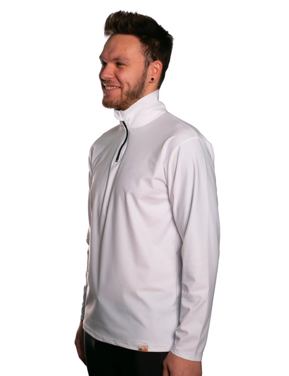 AQUA Zip Up Shirt Herren weiß side