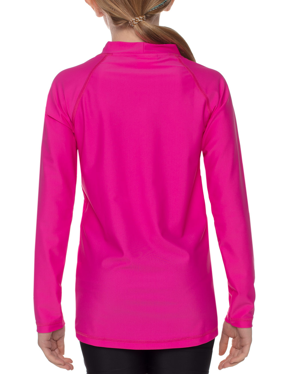 UV LSF 50+ langarm Shirt für Kinder Econyl aus recyceltem Material pink