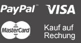 Logo Paypal,Visa,Mastercard,Rechnung