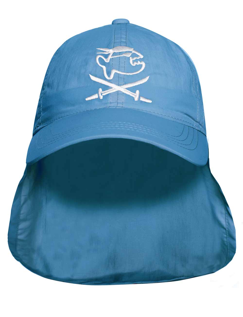 Schutz Cap Jolly mit Nackenschutz Kinder recycelt blau
