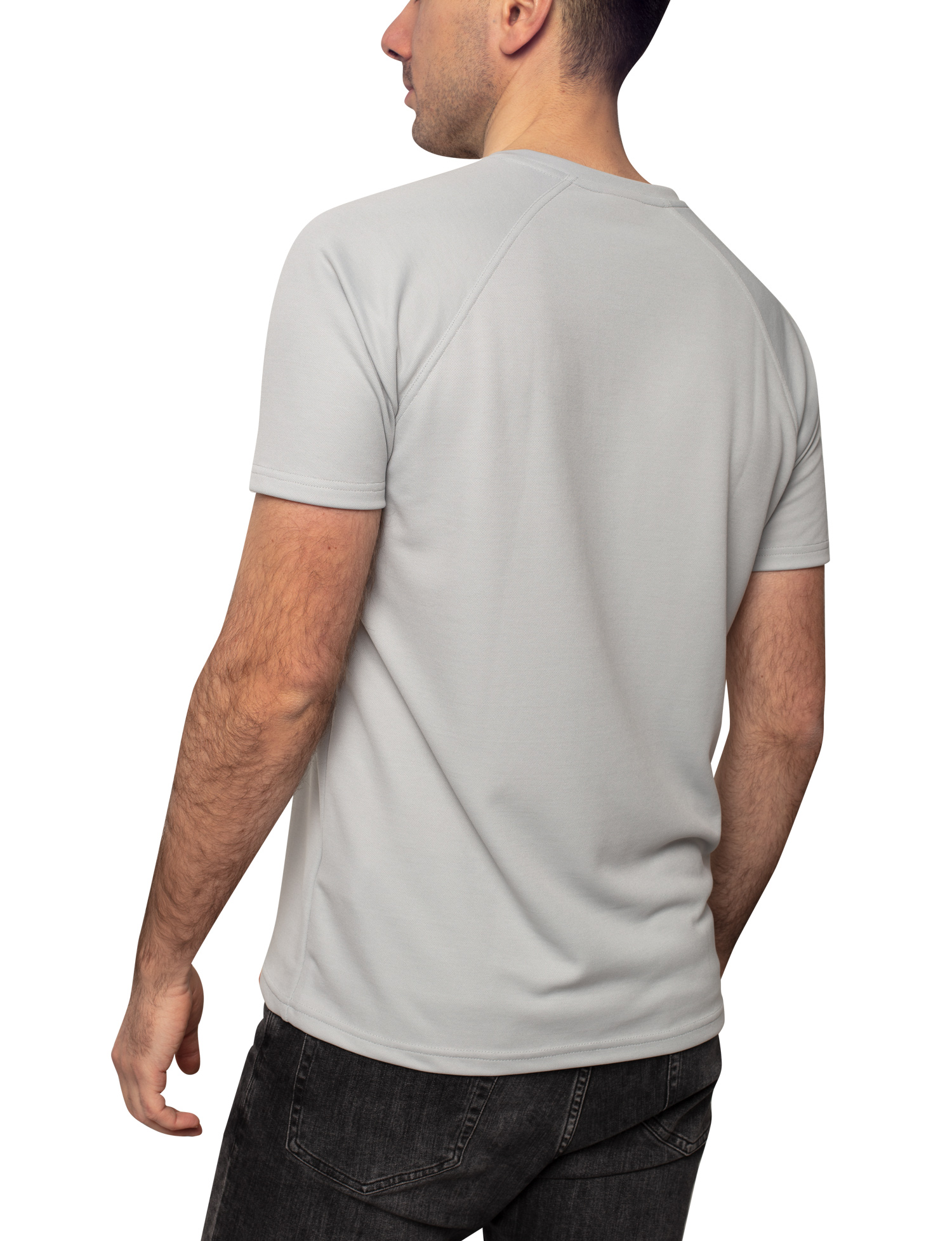 UV T-shirt for men leisure and everyday wear with V-neck 