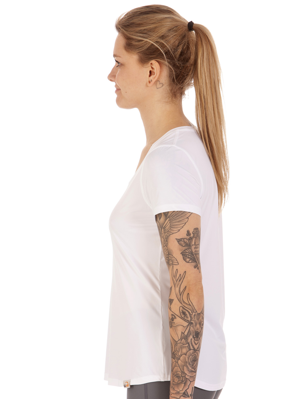 UV FREE Weitsicht shirt kurzarm weiß side