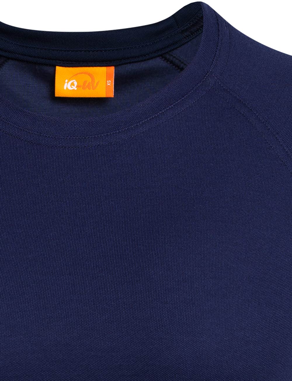 UV Schutz T-Shirt langarm recycelt Damen blau close up