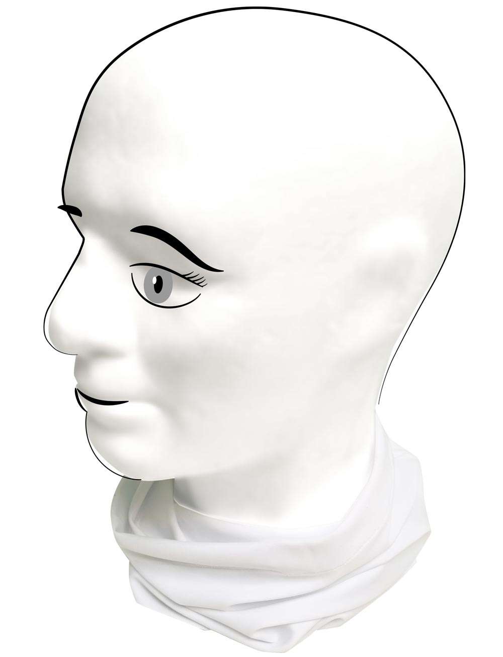 Tube Community Maske weiß hals mannequin