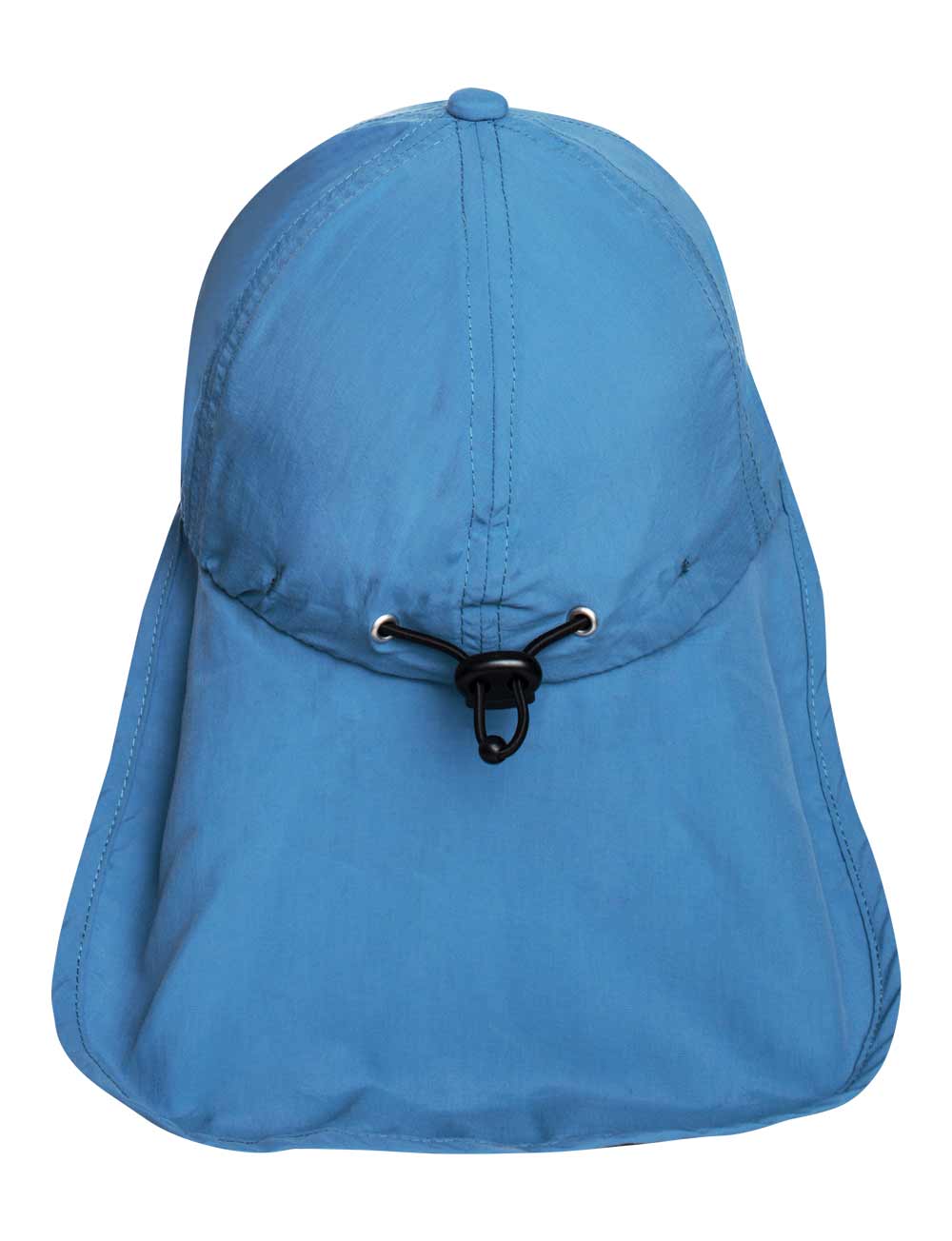 Schutz Cap Bites mit Nackenschutz Kinder recycelt blau back