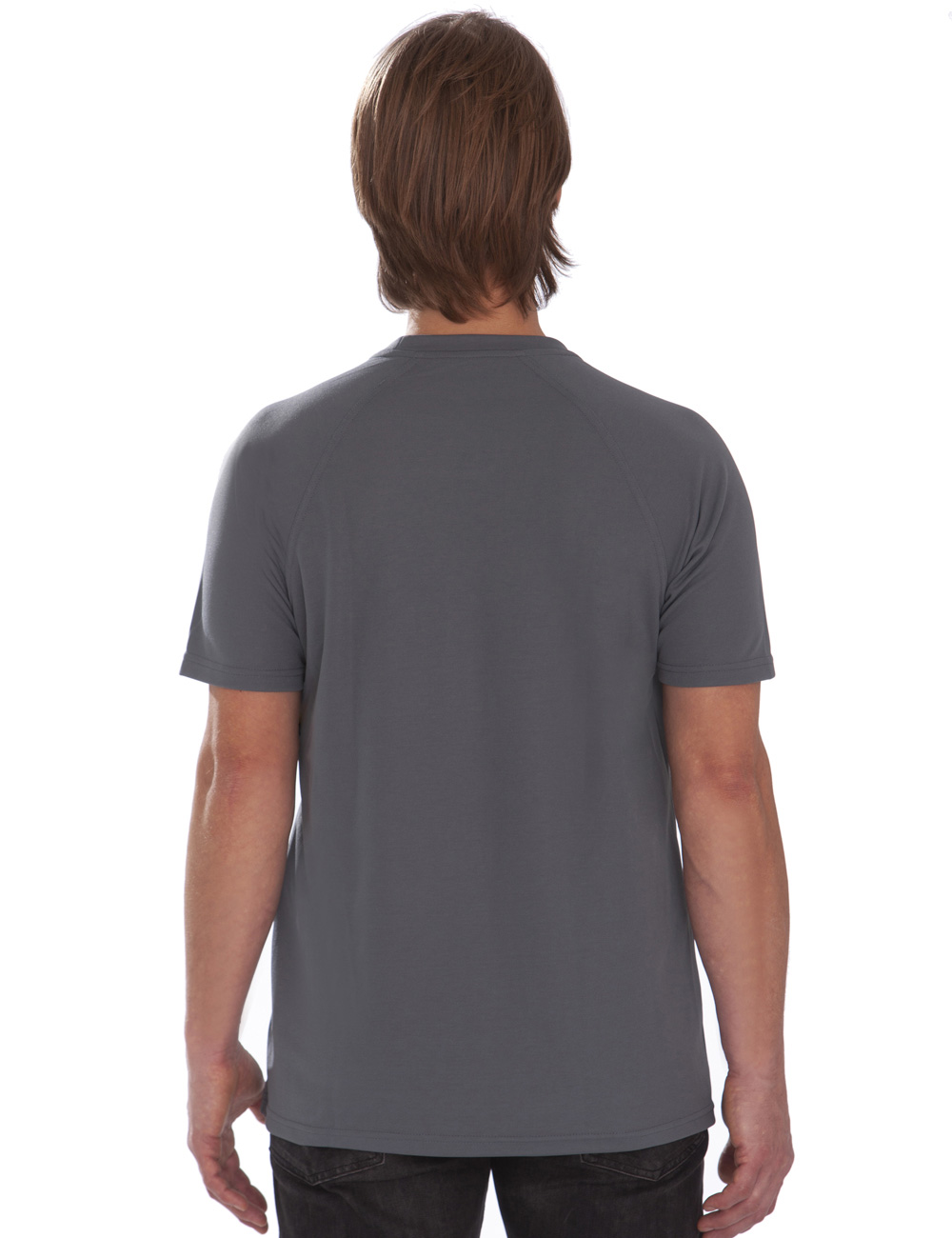 UV T-Shirt für Herren Outdoor Rundhals grau back