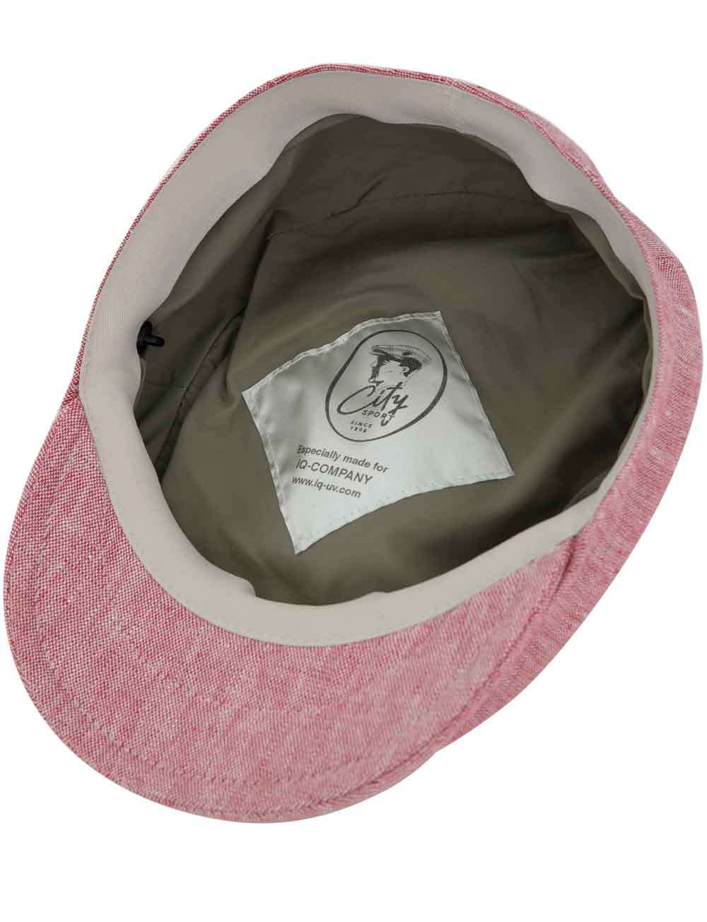 Flatcap Schiebermütze pink innen