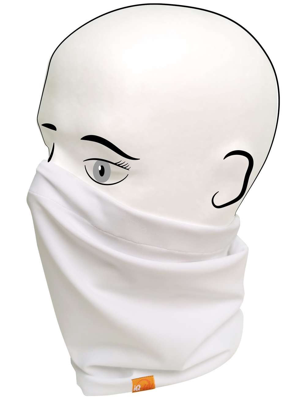 Tube Community Maske weiß über die nase Mannequin  