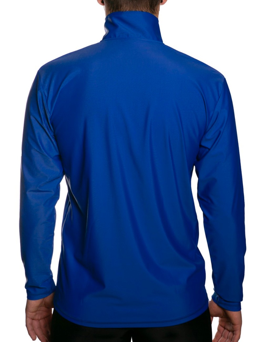 AQUA Zip Up Shirt Herren blau back