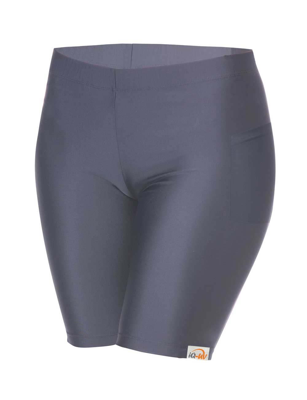 UV Shorts für Damen mit Handy Tasche grau