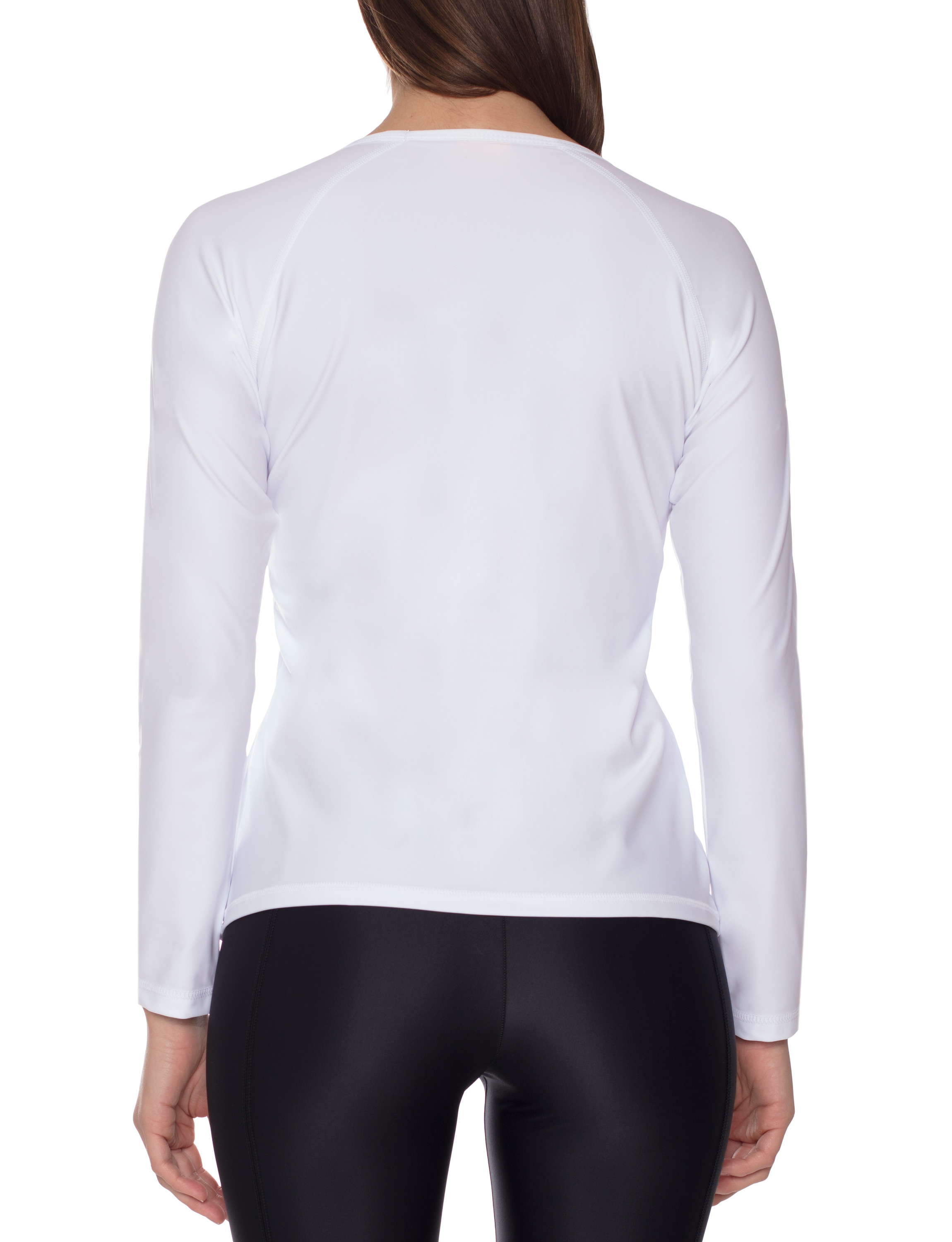 UV Sonnenschutz T-Shirt langarm elastisch UV Standard 801 und TüV geprüft weiß